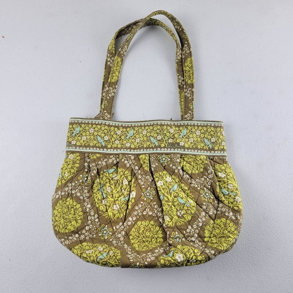 Vera Bradley Bluebird Sittin In A Tree Purse Shoulder Bag Cotton Purse Quilted B